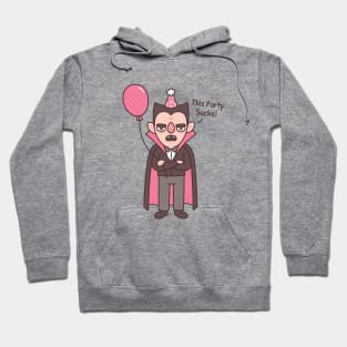 Funny Grumpy Vampire Complaining This Party Sucks Hoodie